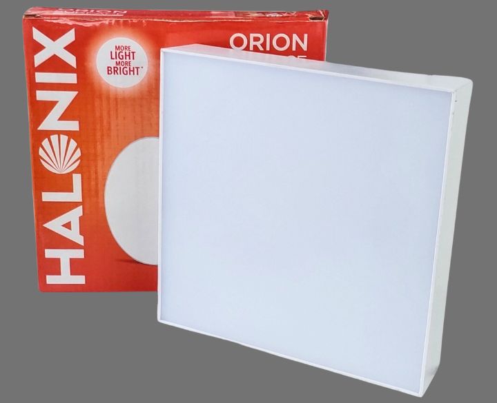 Orion LED Surface Panel Trimless Square White Body